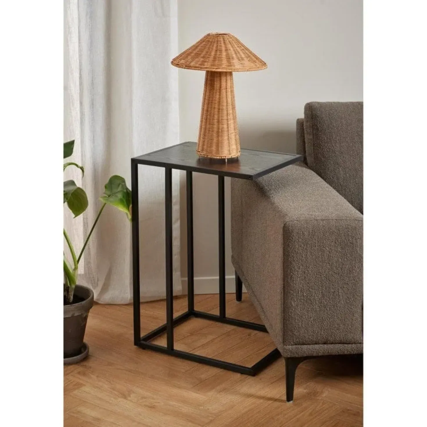 Hektor Bijzettafel Zwart 43cm