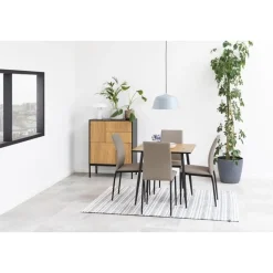 Hektor Dressoir Zwart/Naturel 80cm