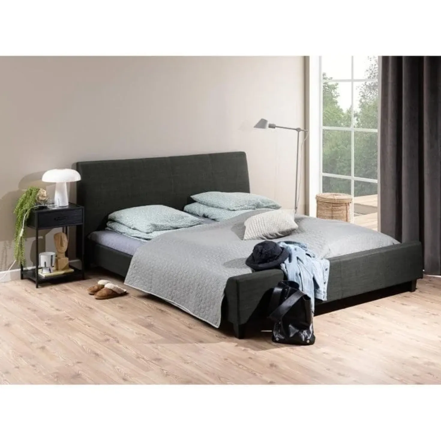 Hektor Nachtkastje Zwart 1 lade 42cm
