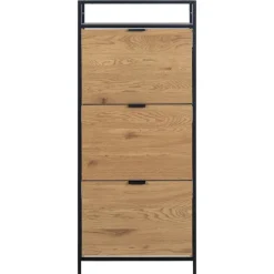 Hektor Schoenenkast 3 lade Naturel 56cm