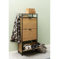 Hektor Schoenenkast 3 lade Naturel 56cm