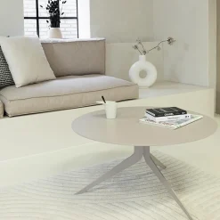 Helgen Salontafel rond Taupe 76cm