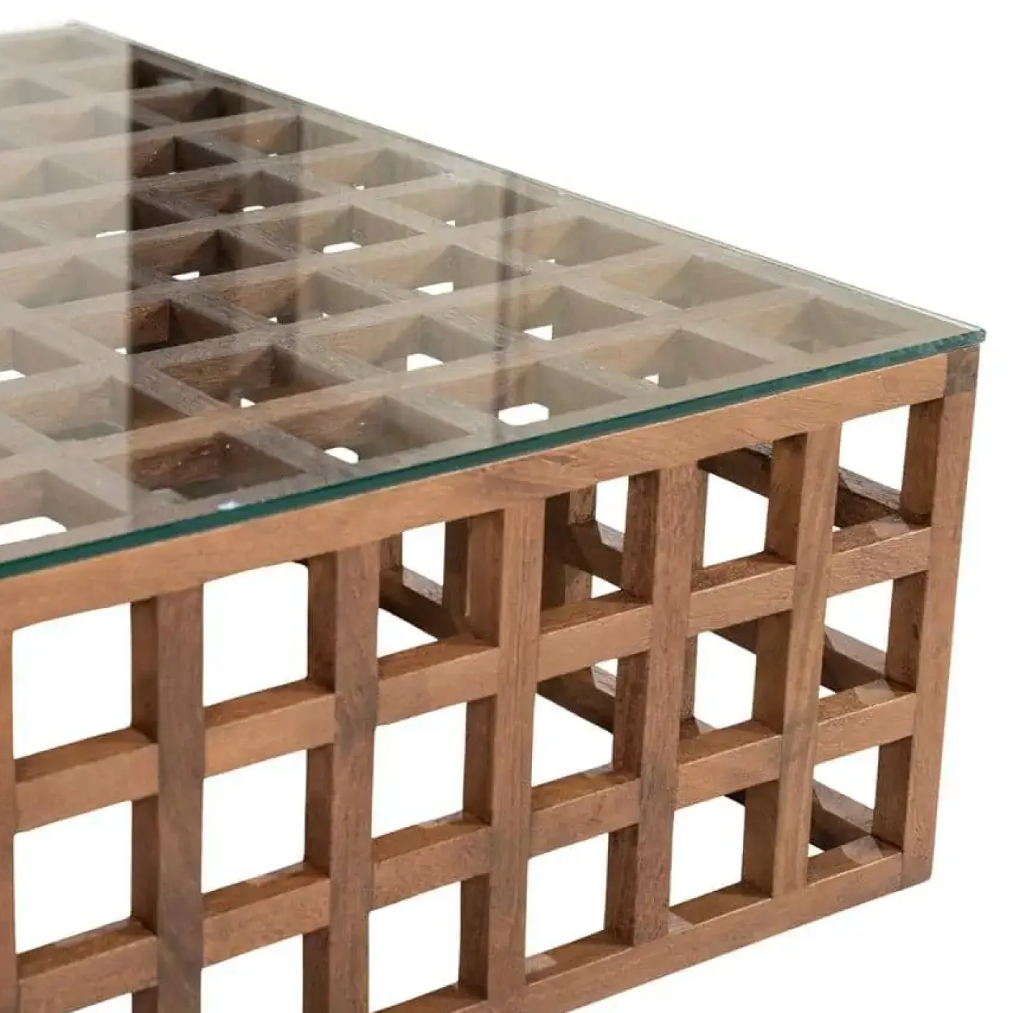 Heras Salontafel Bruin glas 90cm