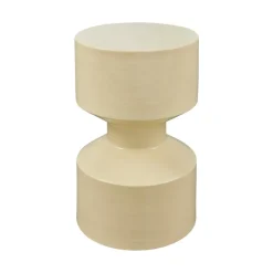 Hidde Bijzettafel metaal geel 30cm
