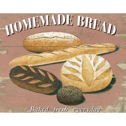 Home Made Bread - metalen bord