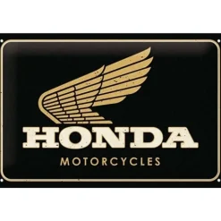 Honda Logo MC Gold - metalen bord