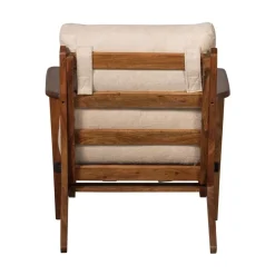 Houston Fauteuil bouclé/hout naturel