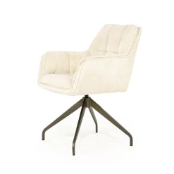 Hugo Eetkamerstoel Beige stof