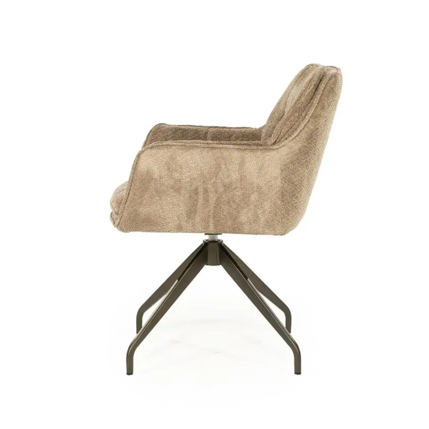 Hugo Eetkamerstoel Taupe stof