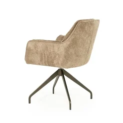 Hugo Eetkamerstoel Taupe stof
