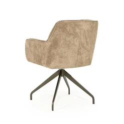 Hugo Eetkamerstoel Taupe stof