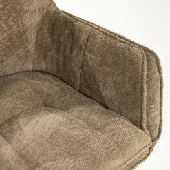 Hugo Eetkamerstoel Taupe stof
