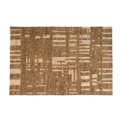 Ian Handgeweven vloerkleed wol/katoen bruin 170x240cm