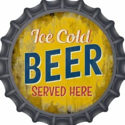 Ice Cold Beer - metalen bord