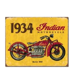 Indian 1934 - metalen bord