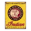 Indian motorcycle 1901 - metalen bord