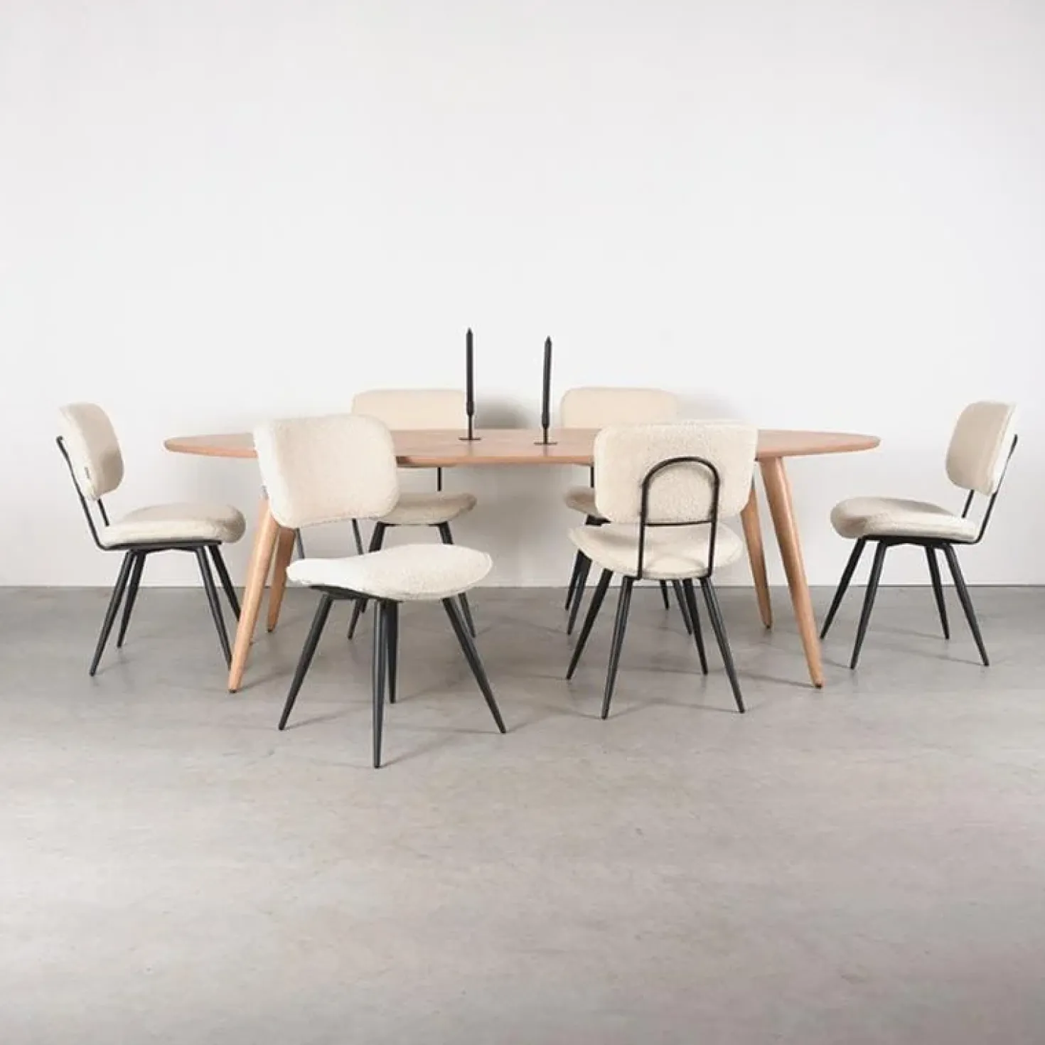 Ines Eetkamertafel Naturel Eiken 240 cm