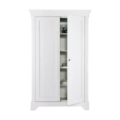 Isabel Brocante kast grenen wit 118cm