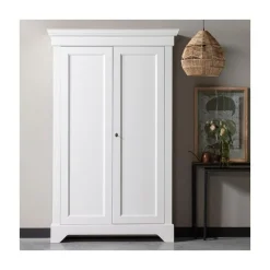 Isabel Brocante kast grenen wit 118cm
