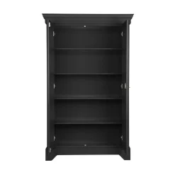 Isabel Brocante kast grenen zwart 118cm