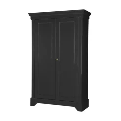 Isabel Brocante kast grenen zwart 118cm