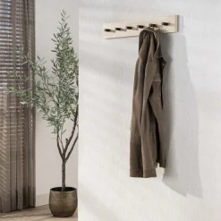 Isabella Kapstok 6 haken Travertine 60cm