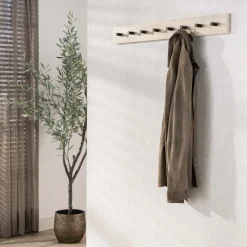 Isabella Kapstok 8 haken Travertine 80cm