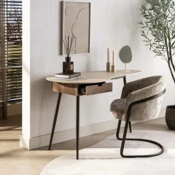 Isabella Kaptafel 1 lade travertin 127cm