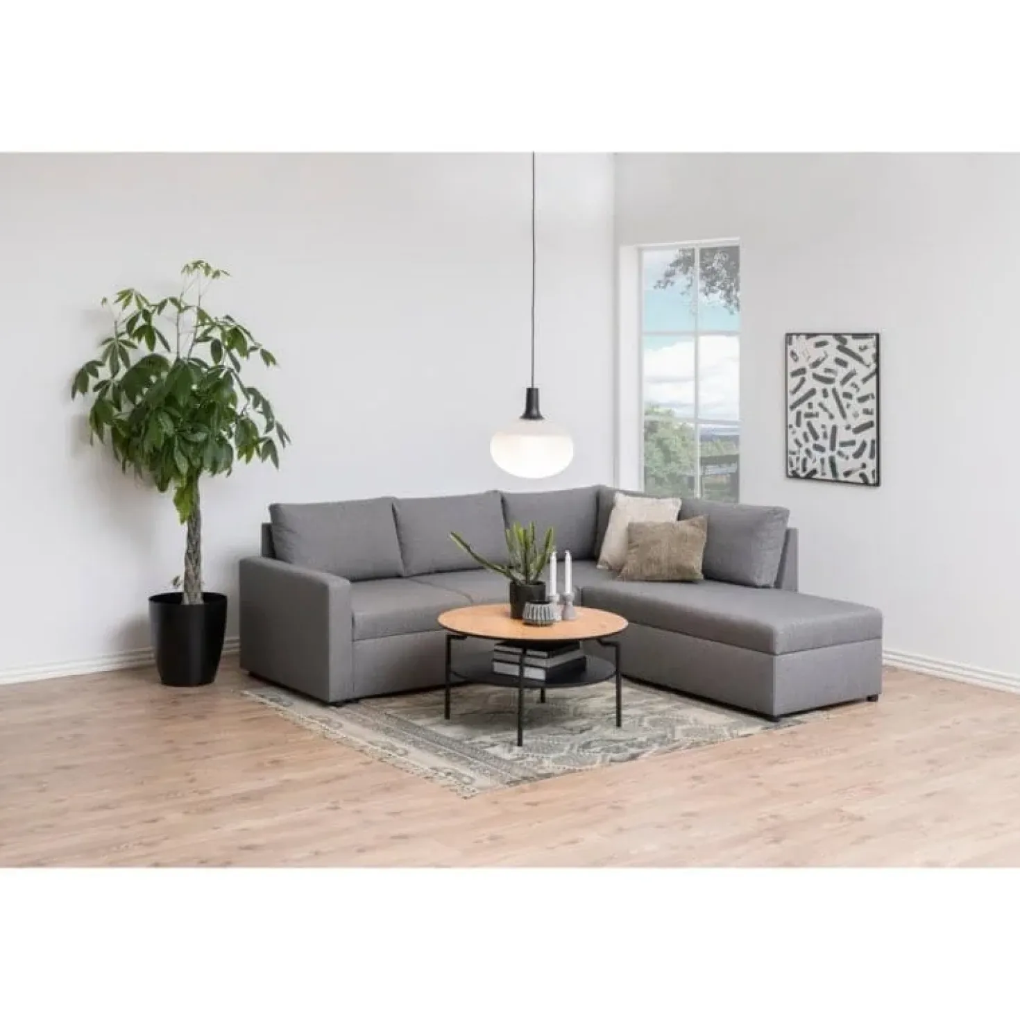 Isandro Salontafel Rond Naturel 80cm