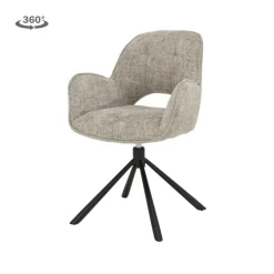 Isola Eetkamerstoel Beige stof