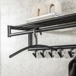 Jacob Kledinghangers gun metal set van 6