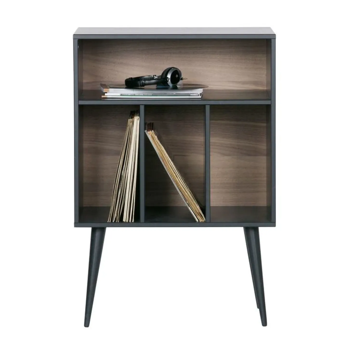 James Kastje zwart/walnoot 60cm