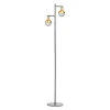 James 2-lichts vloerlamp goud