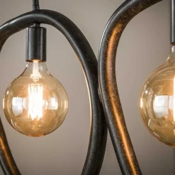 Jane 4-lichts Hanglamp Artic zwart