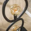 Jane 4-lichts Vloerlamp Artic zwart
