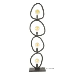 Jane 4-lichts Vloerlamp Artic zwart