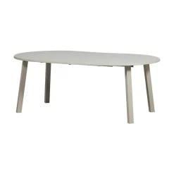 Janne Uitschuifbare eettafel rond eiken dakargrau 120/160/200cm