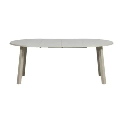 Janne Uitschuifbare eettafel rond eiken dakargrau 120/160/200cm