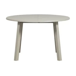 Janne Uitschuifbare eettafel rond eiken dakargrau 120/160/200cm
