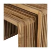 Jasmijn Bijzettafel recycled teak naturel set van 2