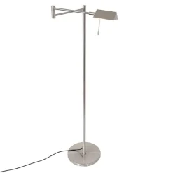 Jasmijn 1-lichts Booglamp Staal