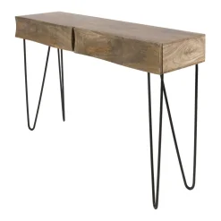 Jasmina Sidetable 2 lades Mangohout 120cm