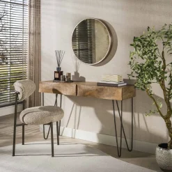 Jasmina Sidetable 2 lades Mangohout 120cm