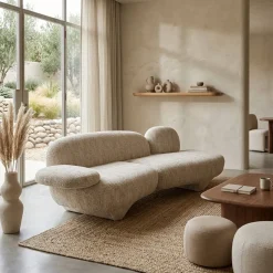 Jayden Bank Beige stof