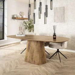 Jean Eettafel Deens ovaal Mangohout 215cm