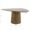 Jean Eettafel Driehoekig Mangohout 150cm