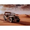 Jeep in de woestijn - metalen bord
