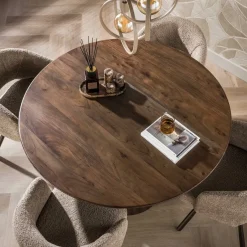 Jennie Eettafel rond Bruin 130cm