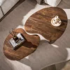 Jennie Salontafel set van 2 organisch Bruin