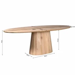 Jennifer Eettafel Ovaal Eikenhout 240cm